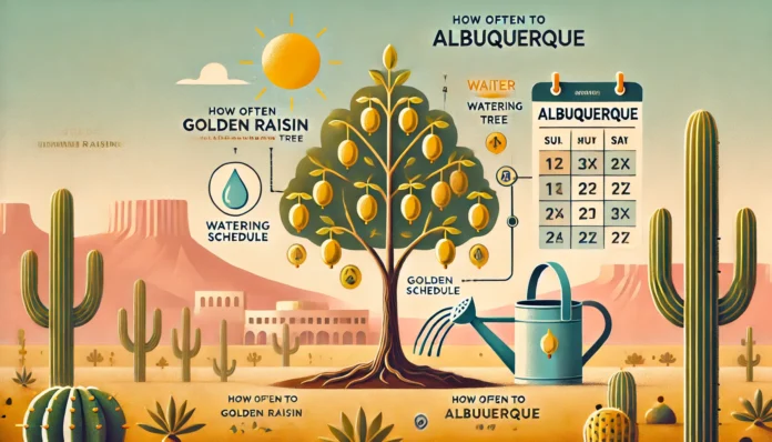 how often to water golden raisin tree albuquerque